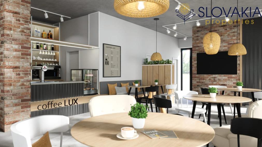 Novostavba dvojpodlažného domu - kaviareň aj bývanie