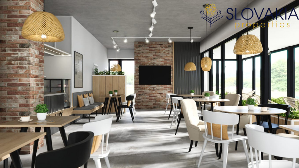 Novostavba dvojpodlažného domu - kaviareň aj bývanie