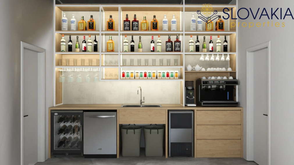 Novostavba dvojpodlažného domu - kaviareň aj bývanie