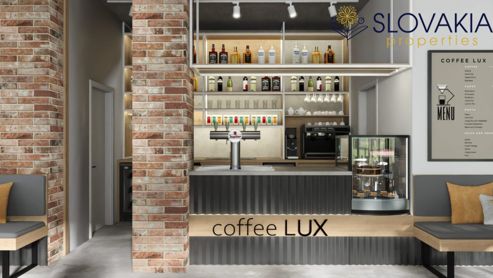 Novostavba dvojpodlažného domu - kaviareň aj bývanie