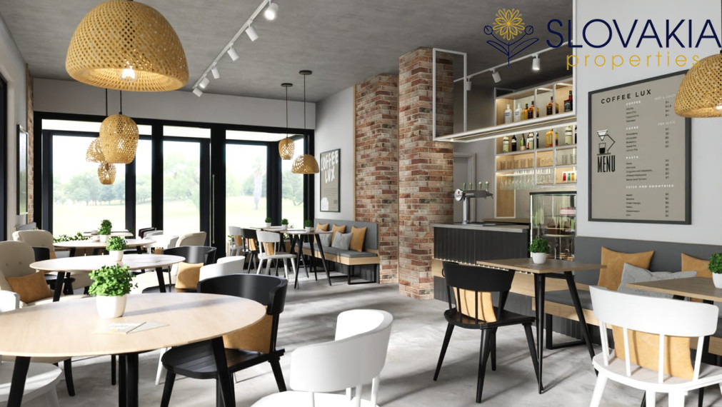 Novostavba dvojpodlažného domu - kaviareň aj bývanie