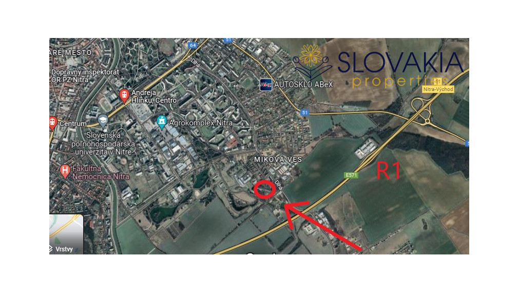 Na predaj pozemok  s budovami a skladom